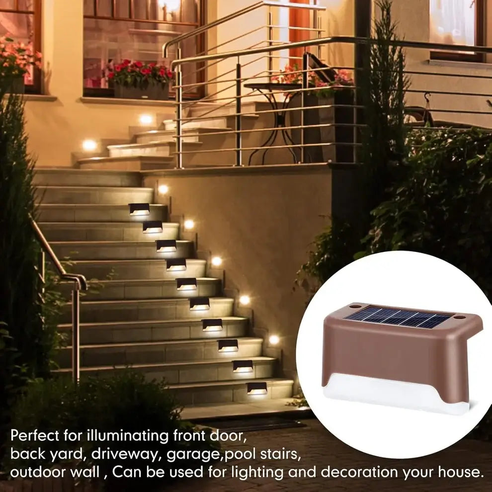 🔆 Solar LED Deck Lights (Pack of 4) ( Delivered in 3 to 5 Days Guaranteed ✅ )