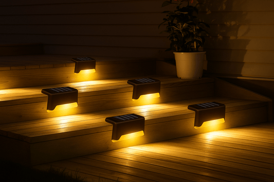 🔆 Solar LED Deck Lights (Pack of 4)